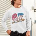 Baseball 67 Kids Ice Cream Drip Six Seven Youth Boys Unisex Long Sleeve T-Shirt