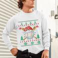 Baseball Christmas Ugly Sweater Santa Sport Men Kids Unisex Long Sleeve T-Shirt