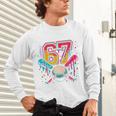 Baseball Drip 6 7 Number 67 Six Seven Meme Boys Kids Unisex Long Sleeve T-Shirt Baseball Drip 6 7 Number 67 Six Seven Meme Boys Kids Unisex Long Sleeve T-Shirt