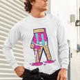 Baseball Ice Cream Drip Boys Glove Sprinkles Baseball Lover Unisex Long Sleeve T-Shirt