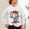 Baseball Ice Cream Drip Valentines Day Sports For Kids Boys Unisex Long Sleeve T-Shirt Baseball Ice Cream Drip Valentines Day Sports For Kids Boys Unisex Long Sleeve T-Shirt