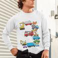 Baseball Ice Cream Drip Vehicles Youth Baseball Drip Premium Tri-Blend Unisex Long Sleeve T-Shirt