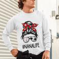 Classy Nana Life Soccer Messy Bun Baseball Mother's Day Unisex Long Sleeve T-Shirt