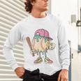 Cute Baseball Ice Cream Drip For Girls & Boys 2 Sides Unisex Long Sleeve T-Shirt Cute Baseball Ice Cream Drip For Girls & Boys 2 Sides Unisex Long Sleeve T-Shirt