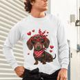 Dachshund Valentines Day Wiener Dog Lover Weenie Heart Raglan Baseball Tee Unisex Long Sleeve T-Shirt Dachshund Valentines Day Wiener Dog Lover Weenie Heart Raglan Baseball Tee Unisex Long Sleeve T-Shirt