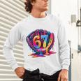Gen Alpha Slang Ice Cream Drip Six Seven 67 Baseball Catcher Unisex Long Sleeve T-Shirt Gen Alpha Slang Ice Cream Drip Six Seven 67 Baseball Catcher Unisex Long Sleeve T-Shirt