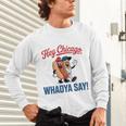 Hey Chicago Whadya Say Baseball Hot Dog Unisex Long Sleeve T-Shirt Hey Chicago Whadya Say Baseball Hot Dog Unisex Long Sleeve T-Shirt