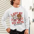 I Just Hit 100 Days Of School Baseball 100th Day Teacher Kid Unisex Long Sleeve T-Shirt I Just Hit 100 Days Of School Baseball 100th Day Teacher Kid Unisex Long Sleeve T-Shirt