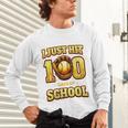 I Just Hit 100 Days Of School Baseball Boys Kids 100th Day Unisex Long Sleeve T-Shirt