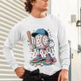Melting Slime Sprinkle Baseball Mascot With Bat Unisex Long Sleeve T-Shirt