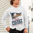 Pat's Pocket Pancakes Flag Baseball On Pancake Unisex Long Sleeve T-Shirt