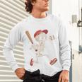 Skeleton Batting Baseball Halloween Boys Men Kids Unisex Long Sleeve T-Shirt Skeleton Batting Baseball Halloween Boys Men Kids Unisex Long Sleeve T-Shirt