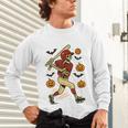 Skeleton Halloween Baseball Boys Men Kids Toddler Unisex Long Sleeve T-Shirt