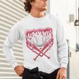 Valentines Baseball Boys Ice Cream Drip Heart Youth Kids Unisex Long Sleeve T-Shirt Valentines Baseball Boys Ice Cream Drip Heart Youth Kids Unisex Long Sleeve T-Shirt