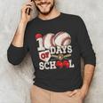100 Days Of School Baseball 100th Day Of School Kids Teacher Unisex Long Sleeve T-Shirt 100 Days Of School Baseball 100th Day Of School Kids Teacher Unisex Long Sleeve T-Shirt