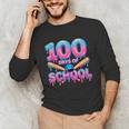 100 Days Of School Baseball Dripping Ice Cream 100th Day Unisex Long Sleeve T-Shirt 100 Days Of School Baseball Dripping Ice Cream 100th Day Unisex Long Sleeve T-Shirt