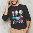 100 Days Of School Boys Kids 100th Day Of School Baseball Unisex Long Sleeve T-Shirt