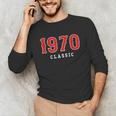 55 Year Old 1970 Classic Baseball Fan 55th Birthday Unisex Long Sleeve T-Shirt 55 Year Old 1970 Classic Baseball Fan 55th Birthday Unisex Long Sleeve T-Shirt