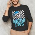 5th Birthday Dabbing Baseball Boys Bruh I'm 5 Year Old Unisex Long Sleeve T-Shirt