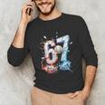 6 7 Baseball Six Seven Meme 67 Hands Kids Men Women Unisex Long Sleeve T-Shirt