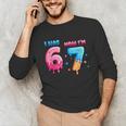 I Was 6 Now I'm 7 Birthday Baseball Drip For Boys Kid Unisex Long Sleeve T-Shirt I Was 6 Now I'm 7 Birthday Baseball Drip For Boys Kid Unisex Long Sleeve T-Shirt