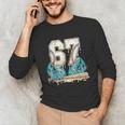 67 Baseball Drip Boys Youth Kids 6-7 Ice Cream Dripping 6 7 Unisex Long Sleeve T-Shirt