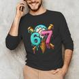 67 Baseball Ice Cream Drip Kids Unisex Long Sleeve T-Shirt