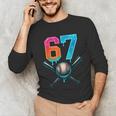 67 Baseball Meme Cool Drip Number 67 Player Or 67th Birthday Unisex Long Sleeve T-Shirt 67 Baseball Meme Cool Drip Number 67 Player Or 67th Birthday Unisex Long Sleeve T-Shirt