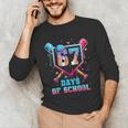 67 Days Of School 67th Day Baseball Meme Men Boys Kids Unisex Long Sleeve T-Shirt 67 Days Of School 67th Day Baseball Meme Men Boys Kids Unisex Long Sleeve T-Shirt