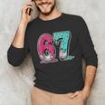67 Ice Cream Drip Baseball Gen Alpha Slang Six Seven Meme Unisex Long Sleeve T-Shirt 67 Ice Cream Drip Baseball Gen Alpha Slang Six Seven Meme Unisex Long Sleeve T-Shirt