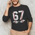 67 Six Seven Number 6 7 Meme Baseball Six Seven For Boys Men Unisex Long Sleeve T-Shirt 67 Six Seven Number 6 7 Meme Baseball Six Seven For Boys Men Unisex Long Sleeve T-Shirt