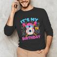 8th Birthday Baseball 8 Year Old Ice Cream Drip Boy Baseball Unisex Long Sleeve T-Shirt 8th Birthday Baseball 8 Year Old Ice Cream Drip Boy Baseball Unisex Long Sleeve T-Shirt