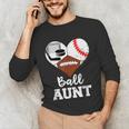Ball Aunt Heart Football Baseball Hockey Game Day Unisex Long Sleeve T-Shirt Ball Aunt Heart Football Baseball Hockey Game Day Unisex Long Sleeve T-Shirt
