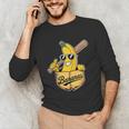 Banana Baseball Fruit Unisex Long Sleeve T-Shirt Banana Baseball Fruit Unisex Long Sleeve T-Shirt