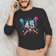 Baseball 45 Year Old Ice Cream Drip 45th Birthday Number 45 Unisex Long Sleeve T-Shirt Baseball 45 Year Old Ice Cream Drip 45th Birthday Number 45 Unisex Long Sleeve T-Shirt