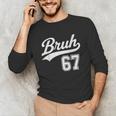 Baseball 6 7 Bruh Number 67 Six Seven Meme Boys Kids Unisex Long Sleeve T-Shirt Baseball 6 7 Bruh Number 67 Six Seven Meme Boys Kids Unisex Long Sleeve T-Shirt