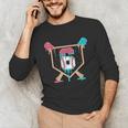Baseball 6 Year Old Ice Cream Drip 6th Birthday Boys Player Unisex Long Sleeve T-Shirt Baseball 6 Year Old Ice Cream Drip 6th Birthday Boys Player Unisex Long Sleeve T-Shirt