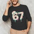 Baseball 67 Drip Six Seven Baseball Dripping Boys Kids Unisex Long Sleeve T-Shirt Baseball 67 Drip Six Seven Baseball Dripping Boys Kids Unisex Long Sleeve T-Shirt