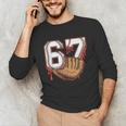 Baseball 67 Six Seven Alpha Slang 6 7 Meme Kids Teachers Boy Unisex Long Sleeve T-Shirt