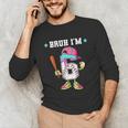 Baseball 6th Birthday Boy Ice Cream Drip Bruh I'm 6 Year Old Unisex Long Sleeve T-Shirt Baseball 6th Birthday Boy Ice Cream Drip Bruh I'm 6 Year Old Unisex Long Sleeve T-Shirt