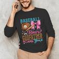 Baseball Or Bows Godfather Loves You Gender Reveal Unisex Long Sleeve T-Shirt Baseball Or Bows Godfather Loves You Gender Reveal Unisex Long Sleeve T-Shirt