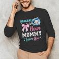 Baseball Or Bows Your Mommy Loves You Gender Reveal Matching Unisex Long Sleeve T-Shirt Baseball Or Bows Your Mommy Loves You Gender Reveal Matching Unisex Long Sleeve T-Shirt