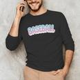 Baseball Bubble Letter Unisex Long Sleeve T-Shirt Baseball Bubble Letter Unisex Long Sleeve T-Shirt