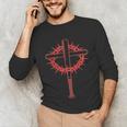 Baseball Cross Bats Pitcher Jesus Faith Unisex Long Sleeve T-Shirt Baseball Cross Bats Pitcher Jesus Faith Unisex Long Sleeve T-Shirt