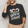 Baseball Dinosaur 100 Days Of School Kids Theme Unisex Long Sleeve T-Shirt