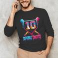 Baseball Drip 10th Birthday Boy Double Digits Ice Cream Drip Unisex Long Sleeve T-Shirt Baseball Drip 10th Birthday Boy Double Digits Ice Cream Drip Unisex Long Sleeve T-Shirt