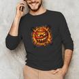 Baseball Drip Angry Lava Slime Ball Graphic Unisex Long Sleeve T-Shirt