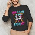 Baseball Drip Bruh It's My 13th Birthday Boy Ice Cream Drip Unisex Long Sleeve T-Shirt Baseball Drip Bruh It's My 13th Birthday Boy Ice Cream Drip Unisex Long Sleeve T-Shirt