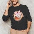 Baseball Drip Ice Cream Coquette Pink Bow Baseball Player Unisex Long Sleeve T-Shirt Baseball Drip Ice Cream Coquette Pink Bow Baseball Player Unisex Long Sleeve T-Shirt