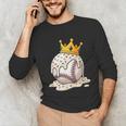 Baseball Drip Ice Cream Crown Melt Graphic Unisex Long Sleeve T-Shirt Baseball Drip Ice Cream Crown Melt Graphic Unisex Long Sleeve T-Shirt